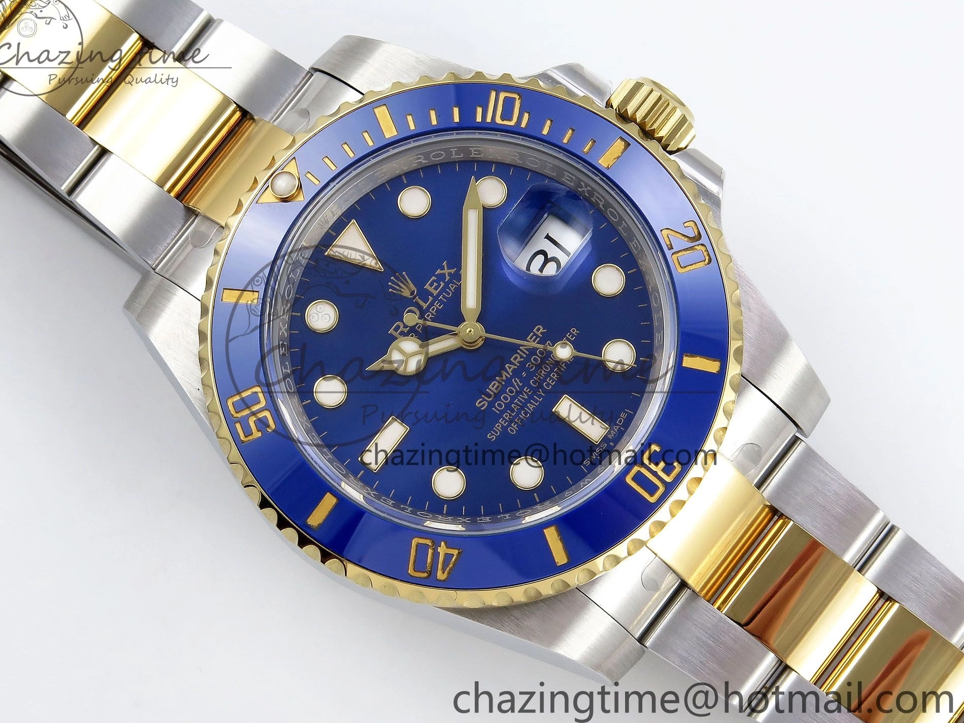 and LB Case Ceramic Blue Bracelet 116613 VR3135 SS 1:1 904L Edition Submariner Best HGF 0130